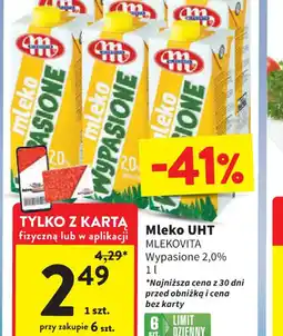 Intermarche Mleko UHT Mlekovita Wypasione 2,0% oferta