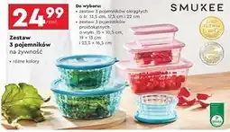 Biedronka Zestaw pojemników Smukee oferta