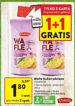 Intermarche Wafle kukurydziane Chabrior z kaszą jaglaną i pieprzem 100g oferta