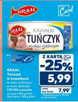 Kaufland Tuńczyk w kawałkach Graal oferta