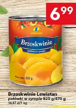 Lewiatan Brzoskwinie Lewiatan połówki w syropie 820 g oferta