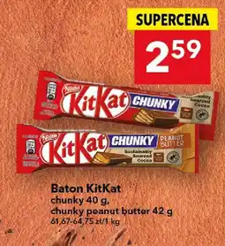 Lewiatan Baton KitKat chunky peanut butter 42g oferta