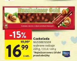 Intermarche Czekolada Nussbeisser 220g oferta