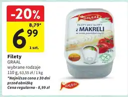 Intermarche Filety bez skóry z makreli 110 g Graal oferta