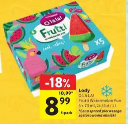 Intermarche Lody O LA LA! Frutti Watermelon Fun oferta