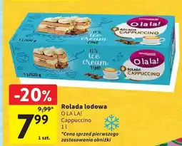 Intermarche Rolada lodowa O LA LA! Cappuccino oferta