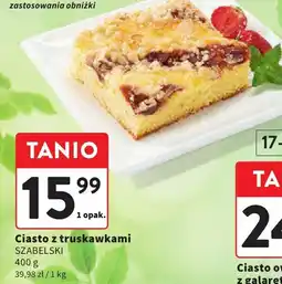 Intermarche Ciasto z truskawkami Szabelski 400g oferta