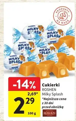Intermarche Cukierki Roshen Milky Splash 100g oferta