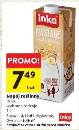 Intermarche Napój roślinny owsiane 1l INKA oferta