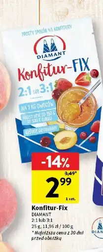 Intermarche Konfitur-fix 2:1 lub 3:1 25g Diamant oferta