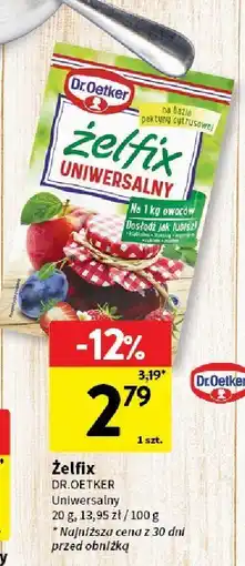 Intermarche Żelfix uniwersalny 20g Dr. Oetker oferta