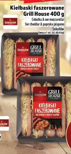 Topaz Kiełbaski faszerowane Grill House 400g Sokołów oferta