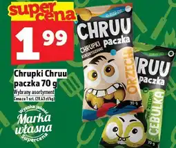 Topaz Chrupki Chruu paczka 70g Marka własna oferta