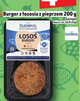 Topaz Burger z łososia z pieprzem 200g Suempol oferta