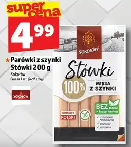 Topaz Parówki z szynki 200 g Sokołów oferta