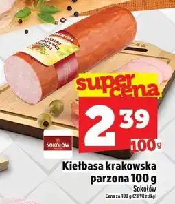 Topaz Kielbasa krakowska parzona 100g Sokołów oferta