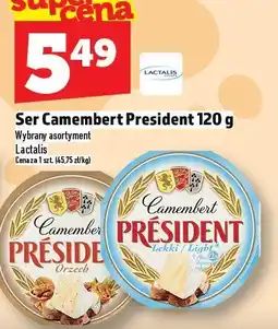 Topaz Ser Camembert President 120 g Lactalis oferta