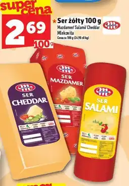 Topaz Ser żółty 100 g Mlekovita oferta