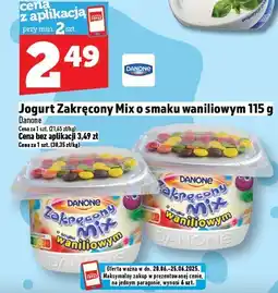 Topaz Jogurt Zakręcony Mix o smaku waniliowym 115 g Danone oferta