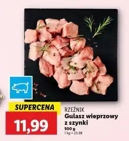 Lidl Gulasz wieprzowy z szynki oferta