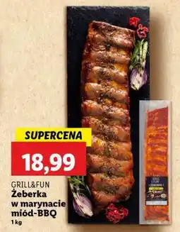 Lidl GRILL & FUN Żeberka w marynacie miód – BBQ oferta