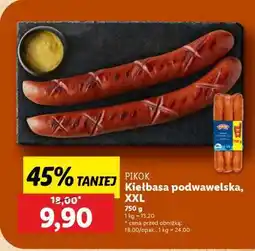 Lidl Pikok Kiełbasa podwawelska, XXL oferta