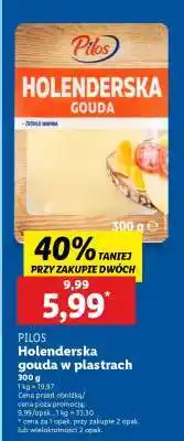 Lidl PILOS Holenderska gouda w plastrach oferta