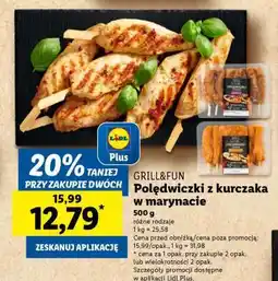 Lidl GRILL&FUN Polędwiczki z kurczaka w marynacie oferta