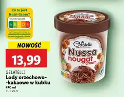 Lidl GELATELLI Lody orzechowo-kakaowe w kubku oferta
