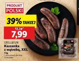 Lidl GRILL&FUN Kaszanka z wątrobą, XXL oferta