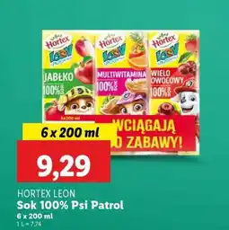 Lidl HORTEX LEON Sok 100% Psi Patrol oferta