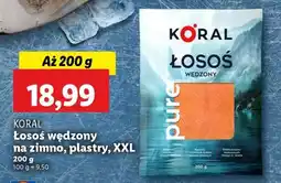 Lidl KORAL Łosoś wędzony na zimno, plastry, XXL oferta