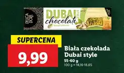 Lidl Biała czekolada Dubai style oferta