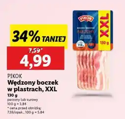 Lidl PIKOK Wędzony boczek w plastrach,XXL oferta