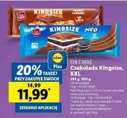Lidl FIN CARRÉ Czekolada Kingsize, XXL oferta