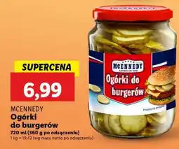 Lidl MCENNEDY Ogórki do burgerów oferta
