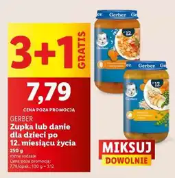 Lidl Gerber Zupka lub danie dla dzieci po 12. miesiącu życia oferta