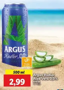 Lidl Argus Radler aloe vera 0,0% oferta