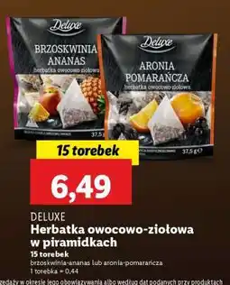 Lidl Deluxe Herbatka owocowo-ziołowa w piramidkach oferta