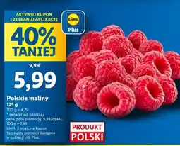 Lidl Polskie maliny oferta