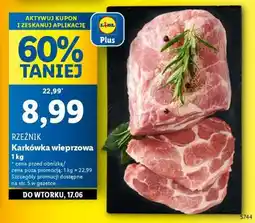 Lidl Karkówka wieprzowa oferta