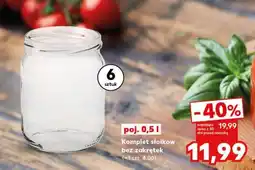 Kaufland Komplet słoików bez zakrętek oferta