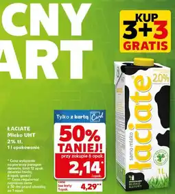 Kaufland Mleko UHT Łaciate 2% oferta