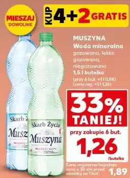 Kaufland Woda mineralna Muszyna oferta