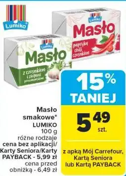 Carrefour Masło smakowe Lumiko oferta