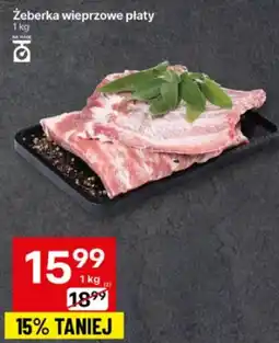 Delikatesy Centrum Żeberka wieprzowe płaty 1kg Delikatesy Centrum oferta