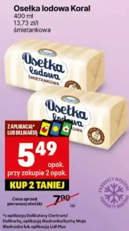 Delikatesy Centrum Lody Osełka lodowa Koral 400ml oferta