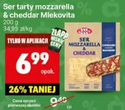 Delikatesy Centrum Ser tarty mozzarella & cheddar Mlekovita 200g oferta