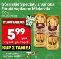 Delikatesy Centrum Góralskie specjały z Sanoka Faruki wędzone Mlekovita 100g oferta