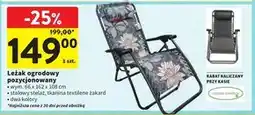 Intermarche Leżak ogrodowy Eurax oferta